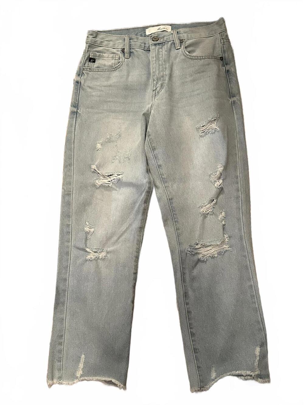 KanCan Women's Distressed Light Wash Jeans - Size 3/25